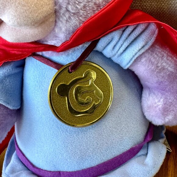 DISNEY GUMMI BEARS Zummi Plush 1985 Vintage Toy With Tags Medallion Collectible - Picture 3 of 10